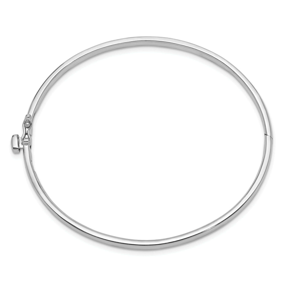 Lovely Rita's Bracelets 14k White Gold Casted Hinged Bangle Bracelet