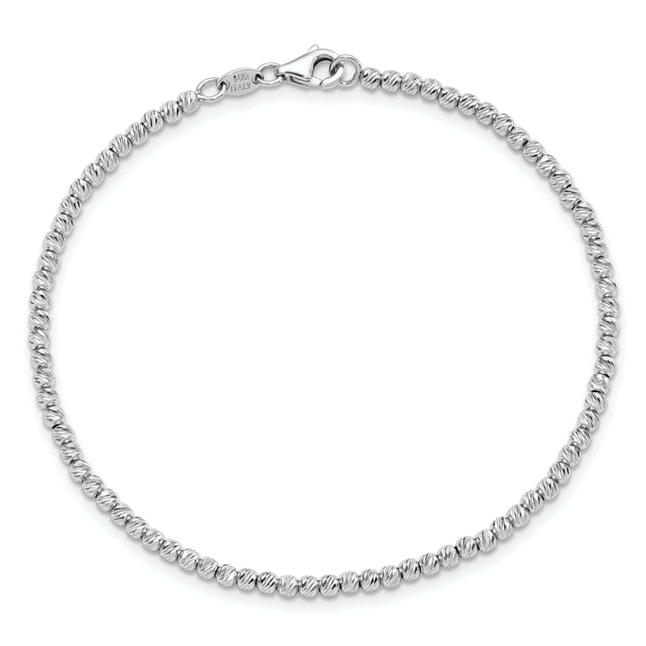 Lovely Rita's Bracelets 14k White Gold D.C Beaded Bracelet