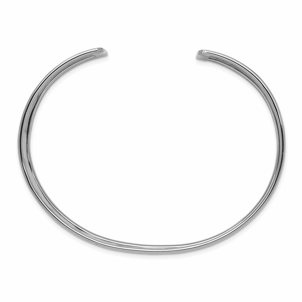 Lovely Rita's Bracelets 14k White Gold Lightly Hammered Bangle