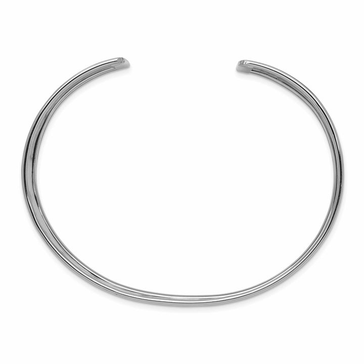 Lovely Rita's Bracelets 14k White Gold Lightly Hammered Bangle