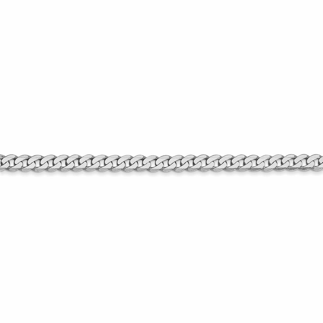 Lovely Rita's Bracelets 14k White Gold Polished 2.90mm Flat Curb Chain