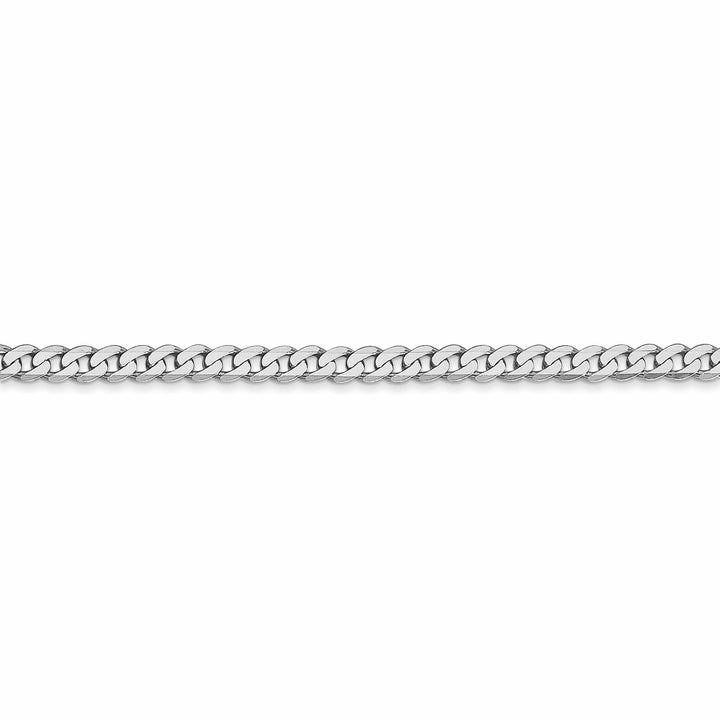 Lovely Rita's Bracelets 14k White Gold Polished 2.90mm Flat Curb Chain