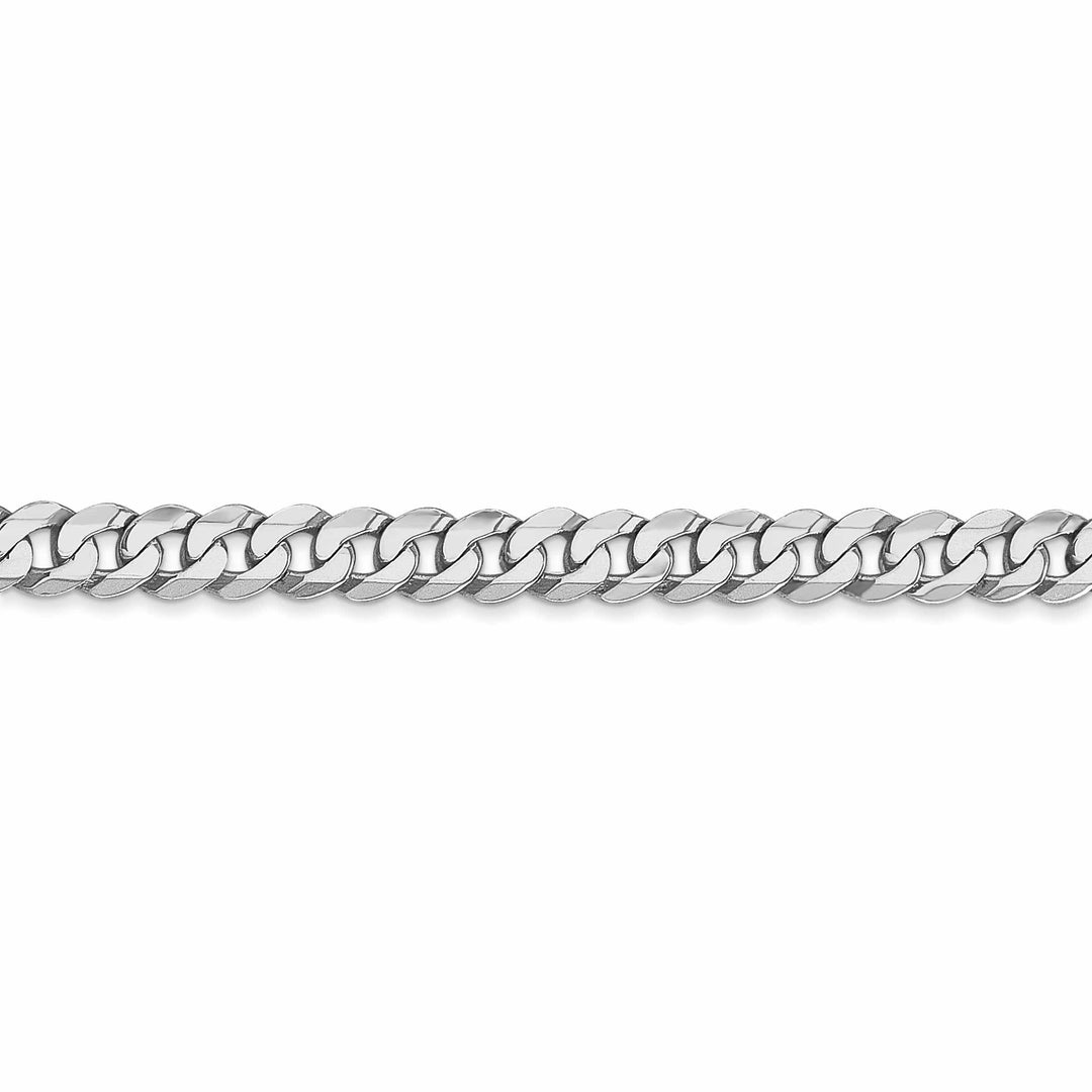 Lovely Rita's Bracelets 14k White Gold Polished 4.50mm Flat Curb Chain