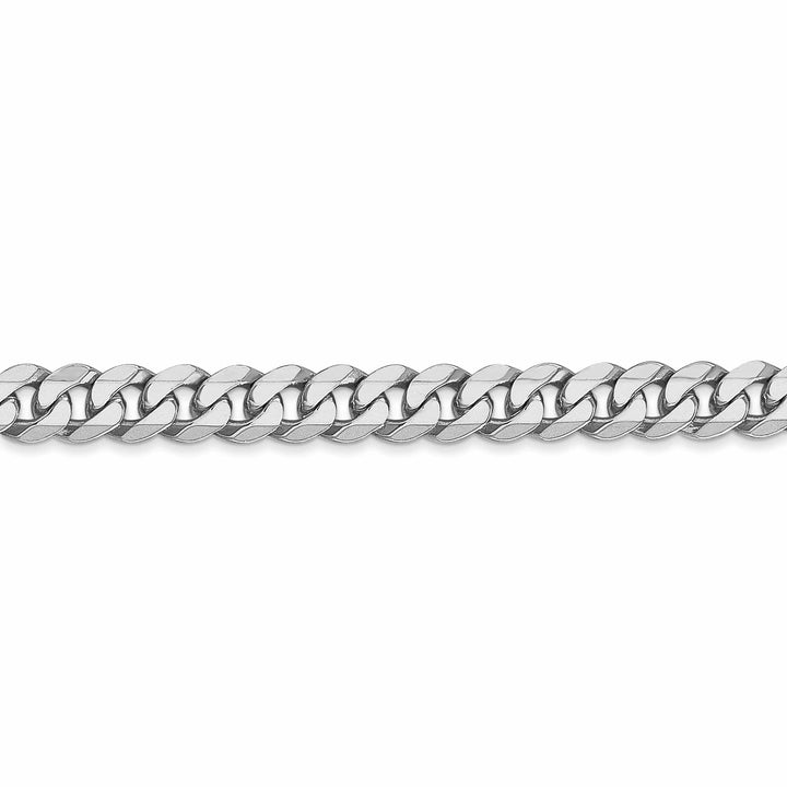 Lovely Rita's Bracelets 14k White Gold Polished 5.20mm Flat Curb Chain