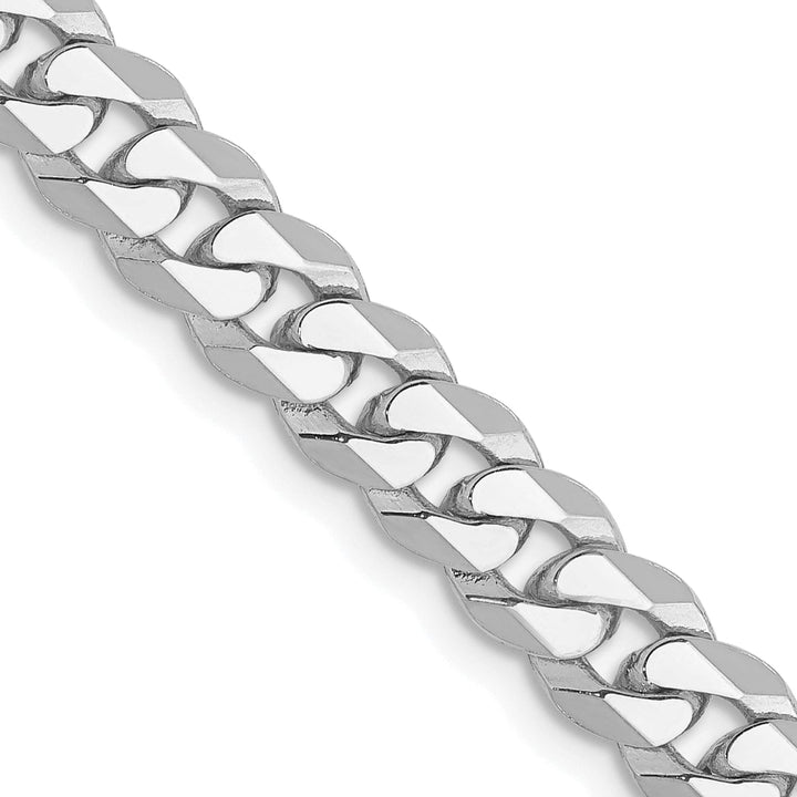 Lovely Rita's Bracelets 14k White Gold Polished 5.20mm Flat Curb Chain