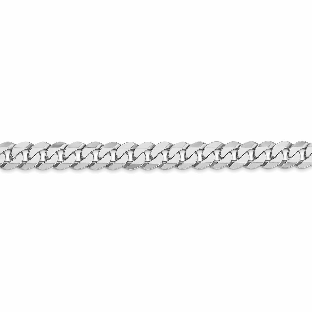 Lovely Rita's Bracelets 14k White Gold Polished 6.10mmFlat Curb Chain