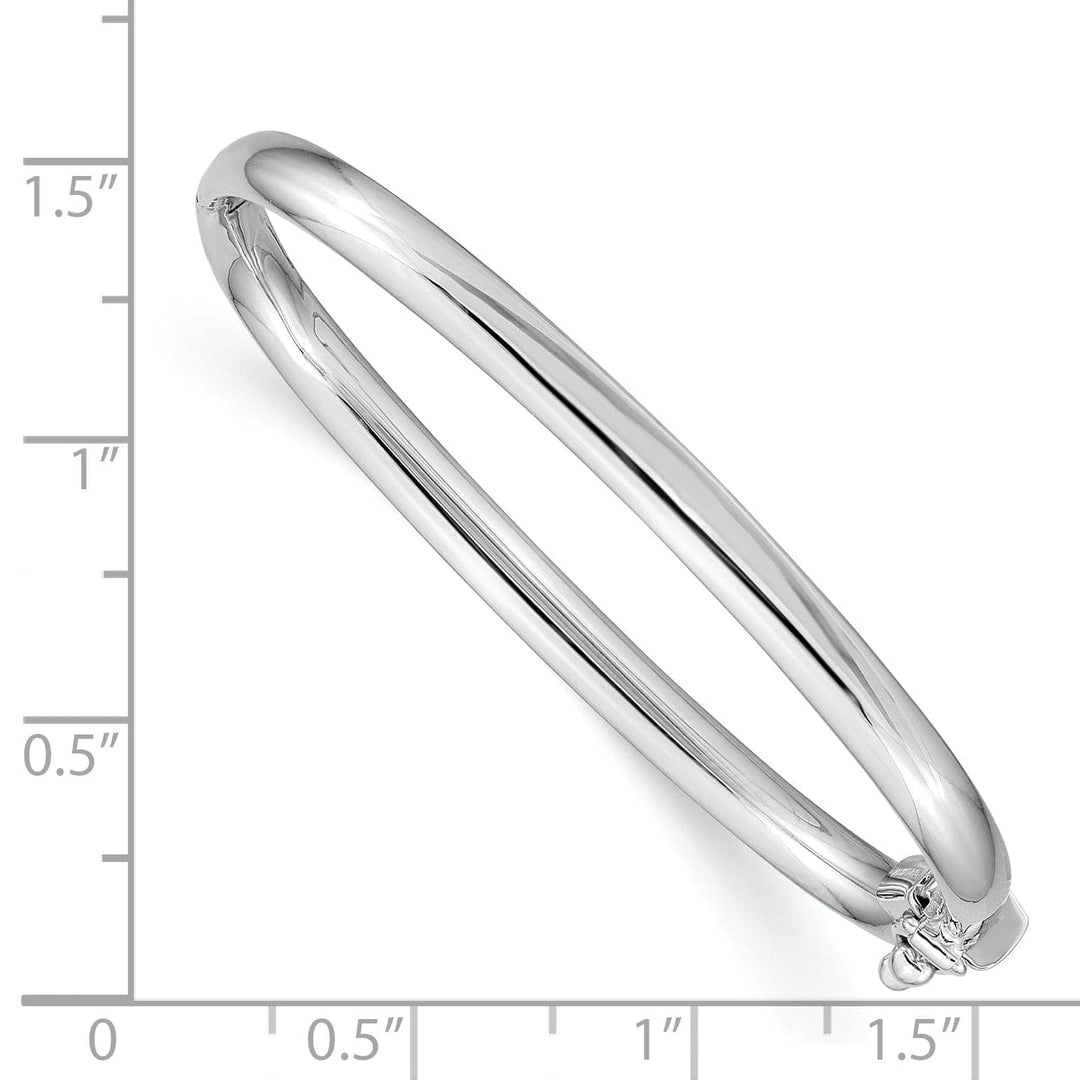 Lovely Rita's Bracelets 14k White Gold Polished Baby Bangle