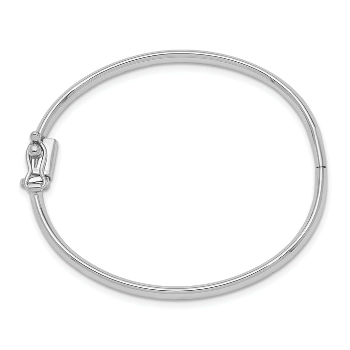 Lovely Rita's Bracelets 14k White Gold Polished Baby Bangle