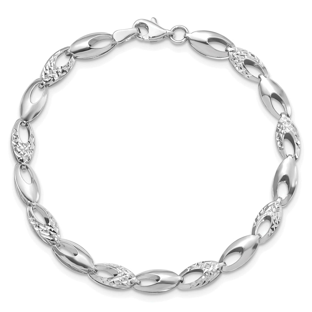 Lovely Rita's Bracelets 14k White Gold Polished D.C Bracelet