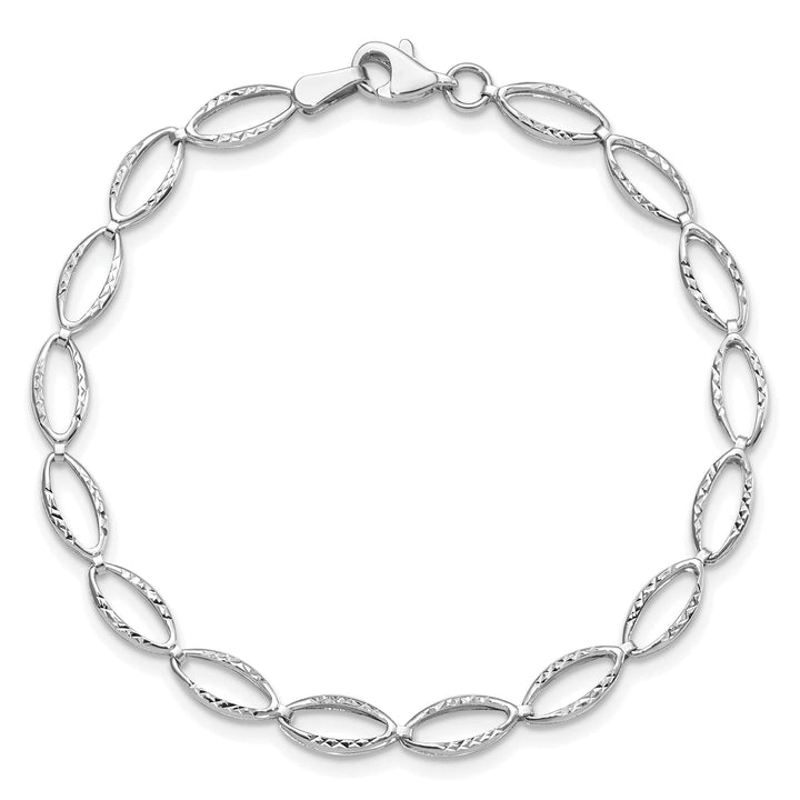 Lovely Rita's Bracelets 14k White Gold Polished D.C Bracelet