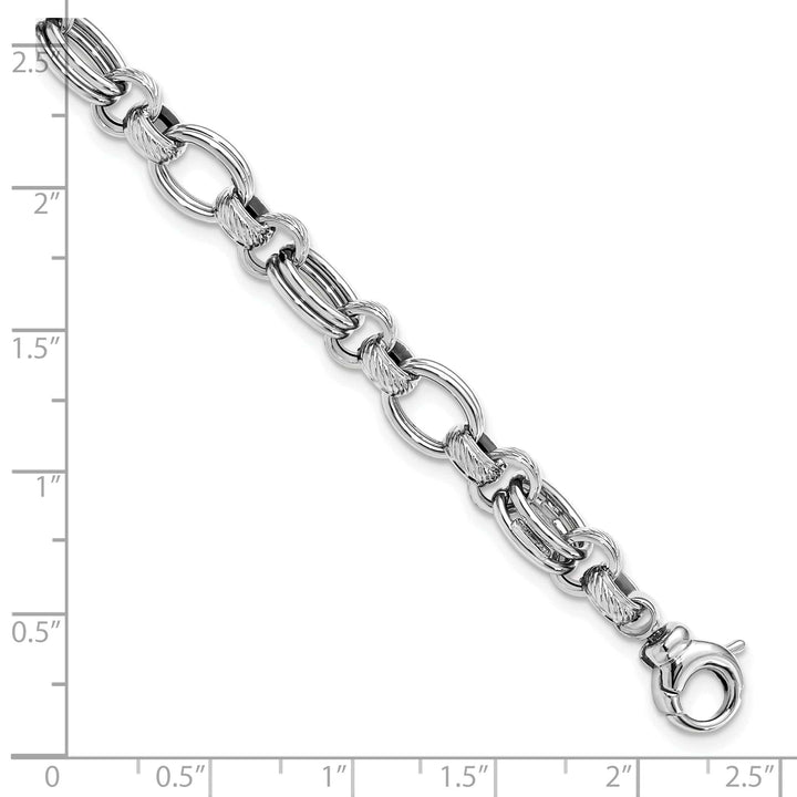 Lovely Rita's Bracelets 14K White Gold  Polished Fancy Link Bracelet