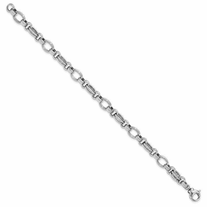 Lovely Rita's Bracelets 14K White Gold  Polished Fancy Link Bracelet