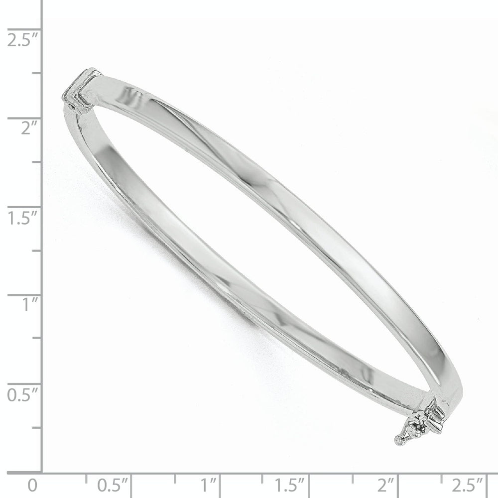 Lovely Rita's Bracelets 14k White Gold Polished Hinged Bangle 6.5 inches Bracelet