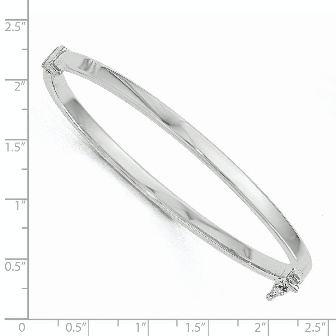 Lovely Rita's Bracelets 14k White Gold Polished Hinged Bangle 6.5 inches Bracelet