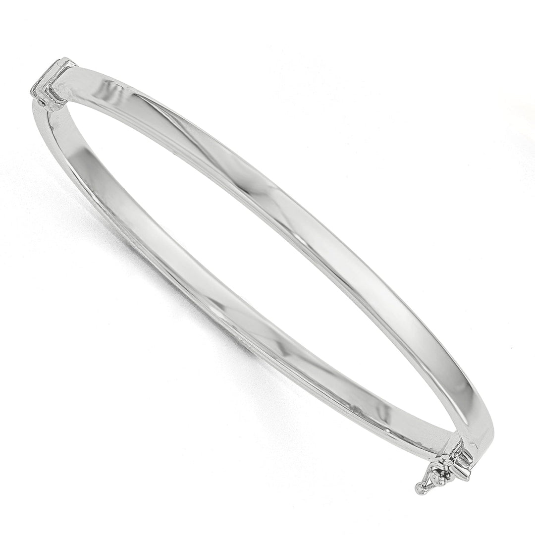 Lovely Rita's Bracelets 14k White Gold Polished Hinged Bangle 6.5 inches Bracelet