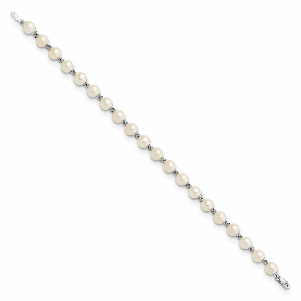 Lovely Rita's Bracelets 14k White Gold White Pearl Bracelet