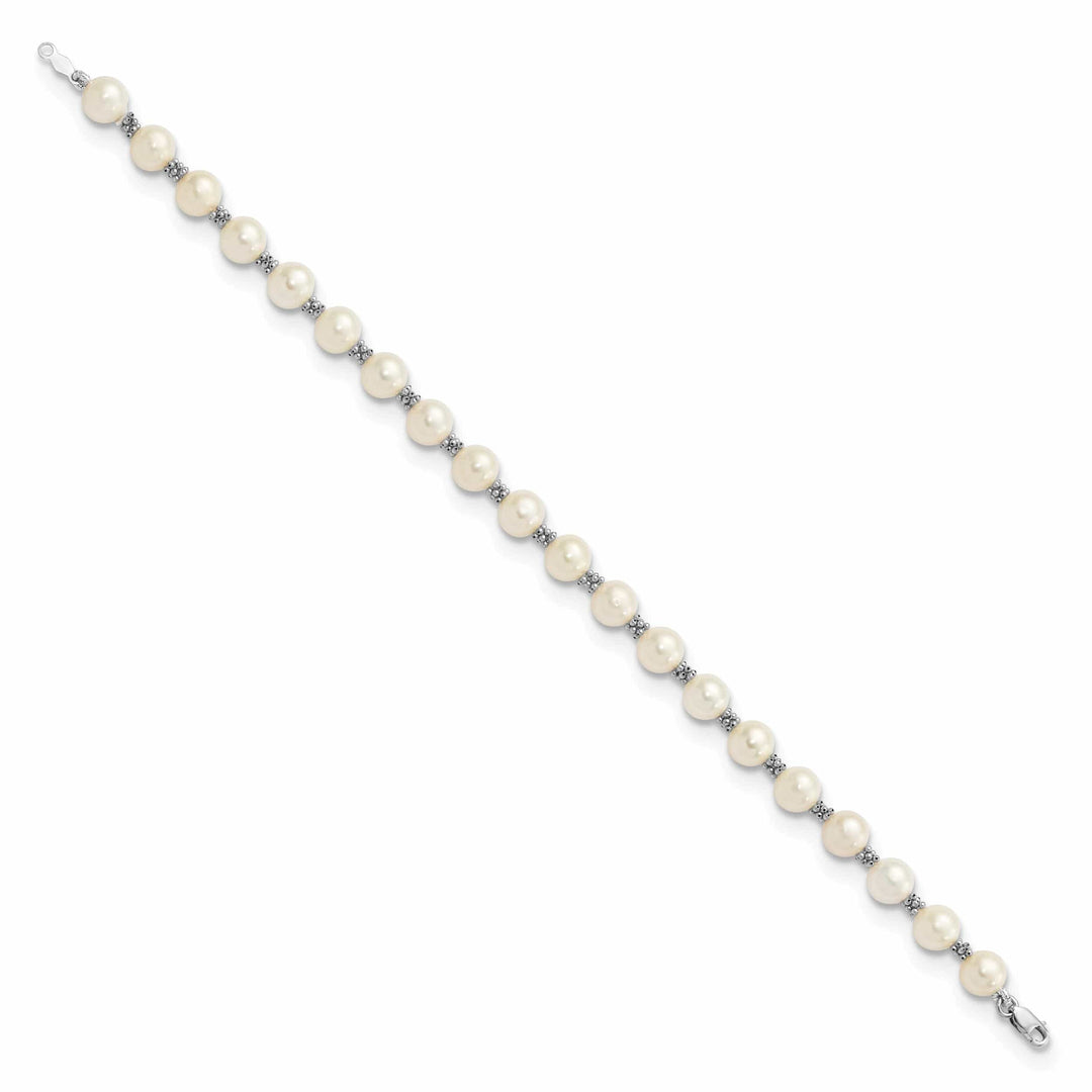 Lovely Rita's Bracelets 14k White Gold White Pearl Bracelet