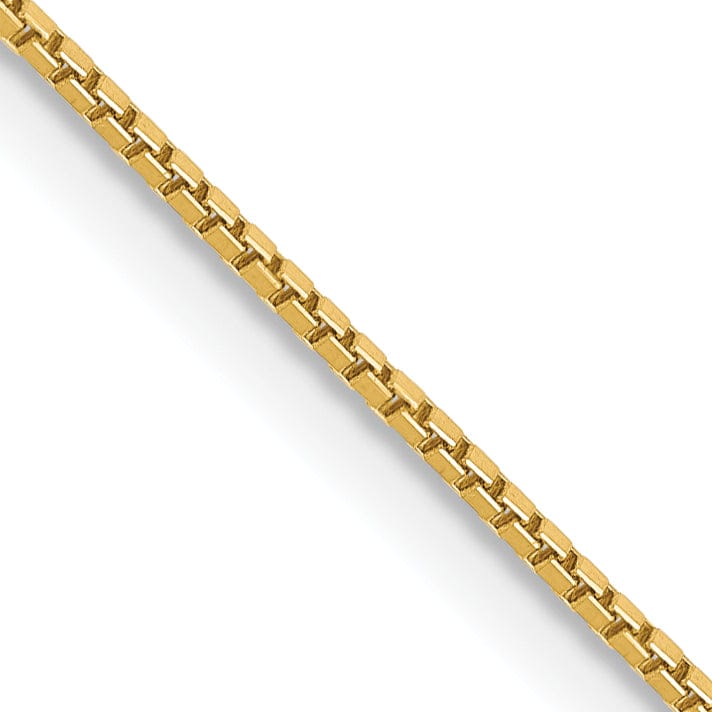 Lovely Rita's Bracelets 14k Yellow Gold 0.90mm Polish Solid Box Chain
