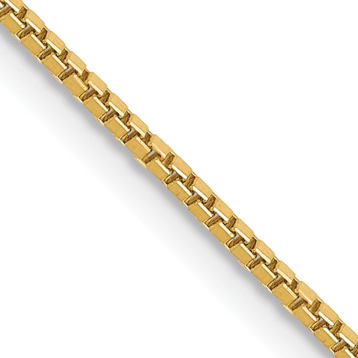 Lovely Rita's Bracelets 14k Yellow Gold 1.00mm Polish Solid Box Chain