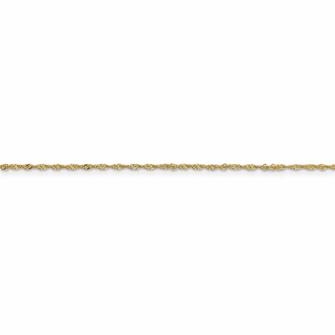 Lovely Rita's Bracelets 14k Yellow Gold 1.1-m wide Polished Singapore Chain