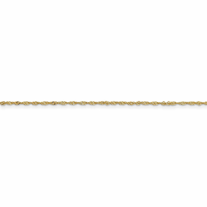 Lovely Rita's Bracelets 14k Yellow Gold 1.1-m wide Polished Singapore Chain