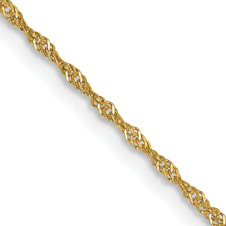 Lovely Rita's Bracelets 14k Yellow Gold 1.1-m wide Polished Singapore Chain