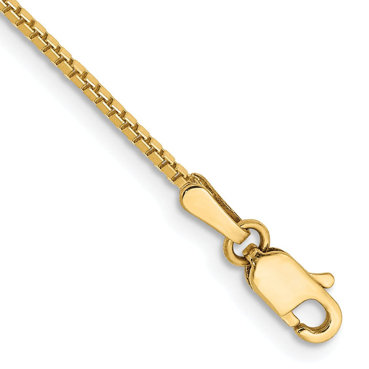 Lovely Rita's Bracelets 14k Yellow Gold 1.10mm Polish Solid Box Chain