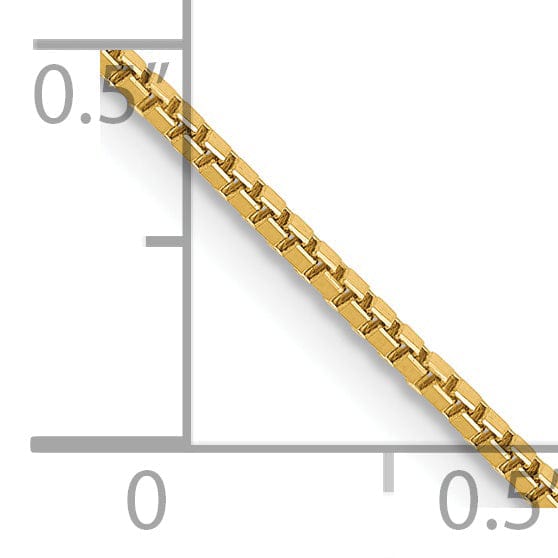 Lovely Rita's Bracelets 14k Yellow Gold 1.10mm Polish Solid Box Chain