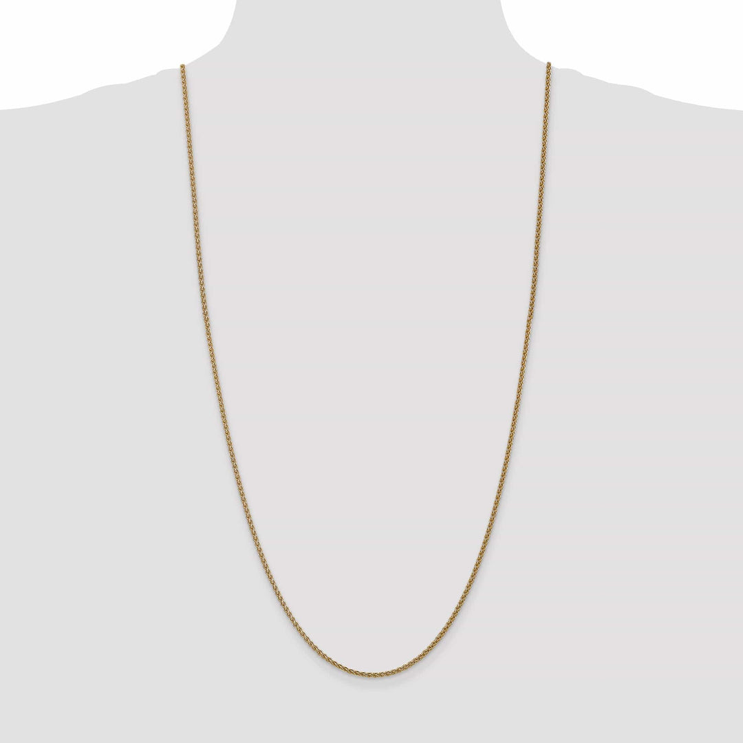 Lovely Rita's Bracelets 14k Yellow Gold 1.10mm Solid Polish Spiga Chain