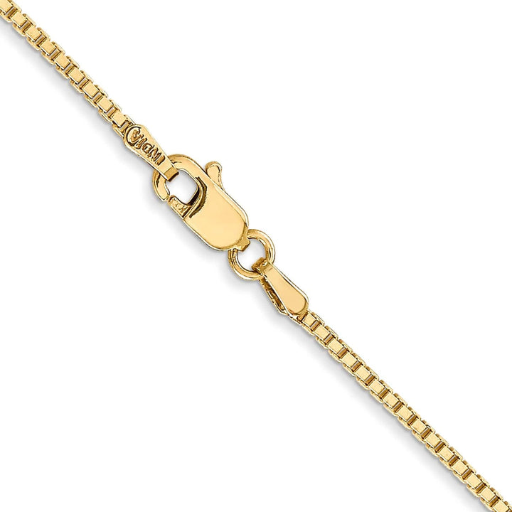 Lovely Rita's Bracelets 14k Yellow Gold 1.30mm Polish Solid Box Chain