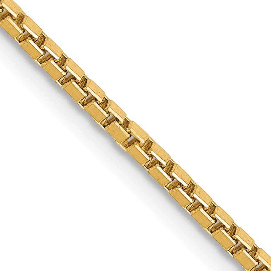 Lovely Rita's Bracelets 14k Yellow Gold 1.50mm Polish Solid Box Chain