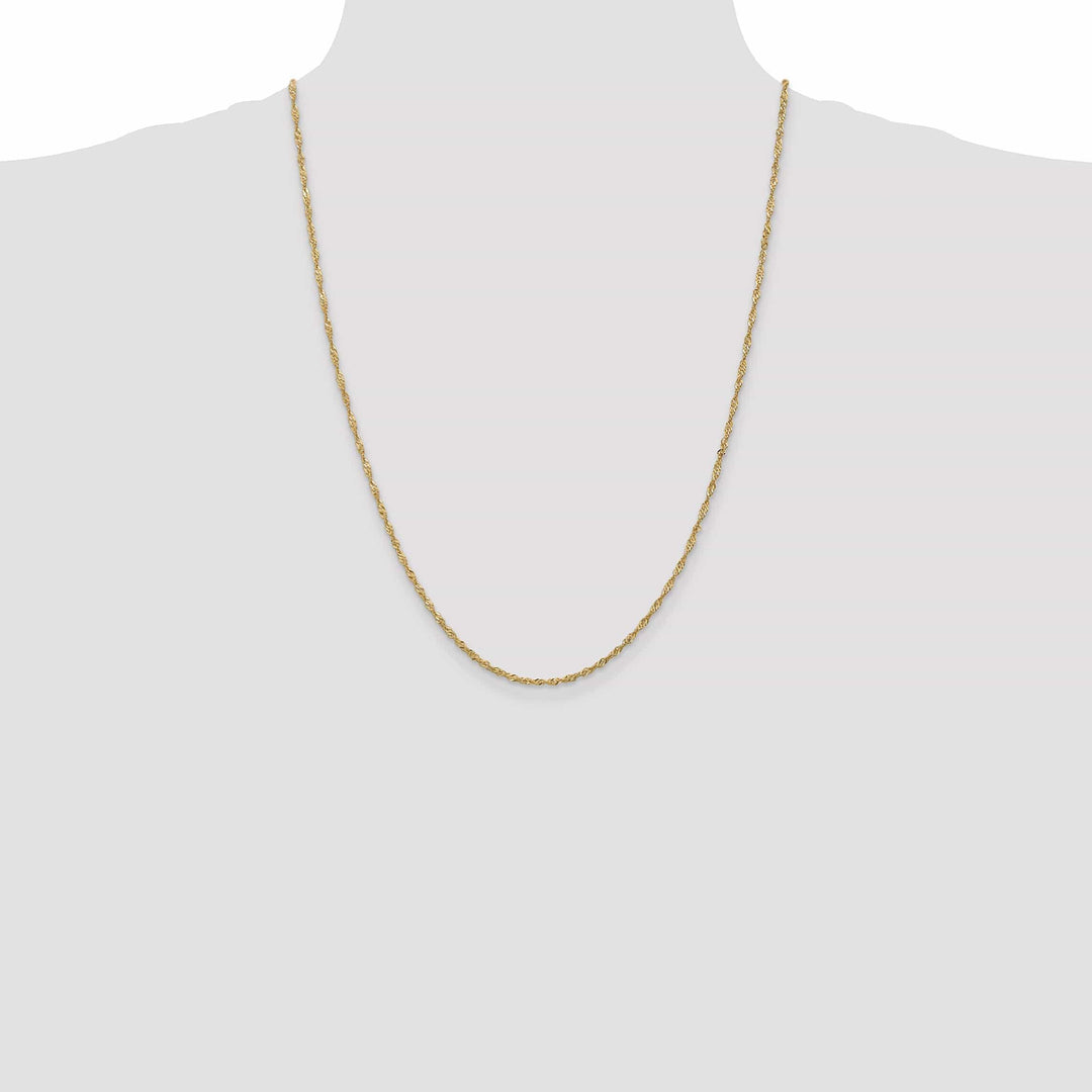 Lovely Rita's Bracelets 14k Yellow Gold 1.70m Polished Singapore Chain