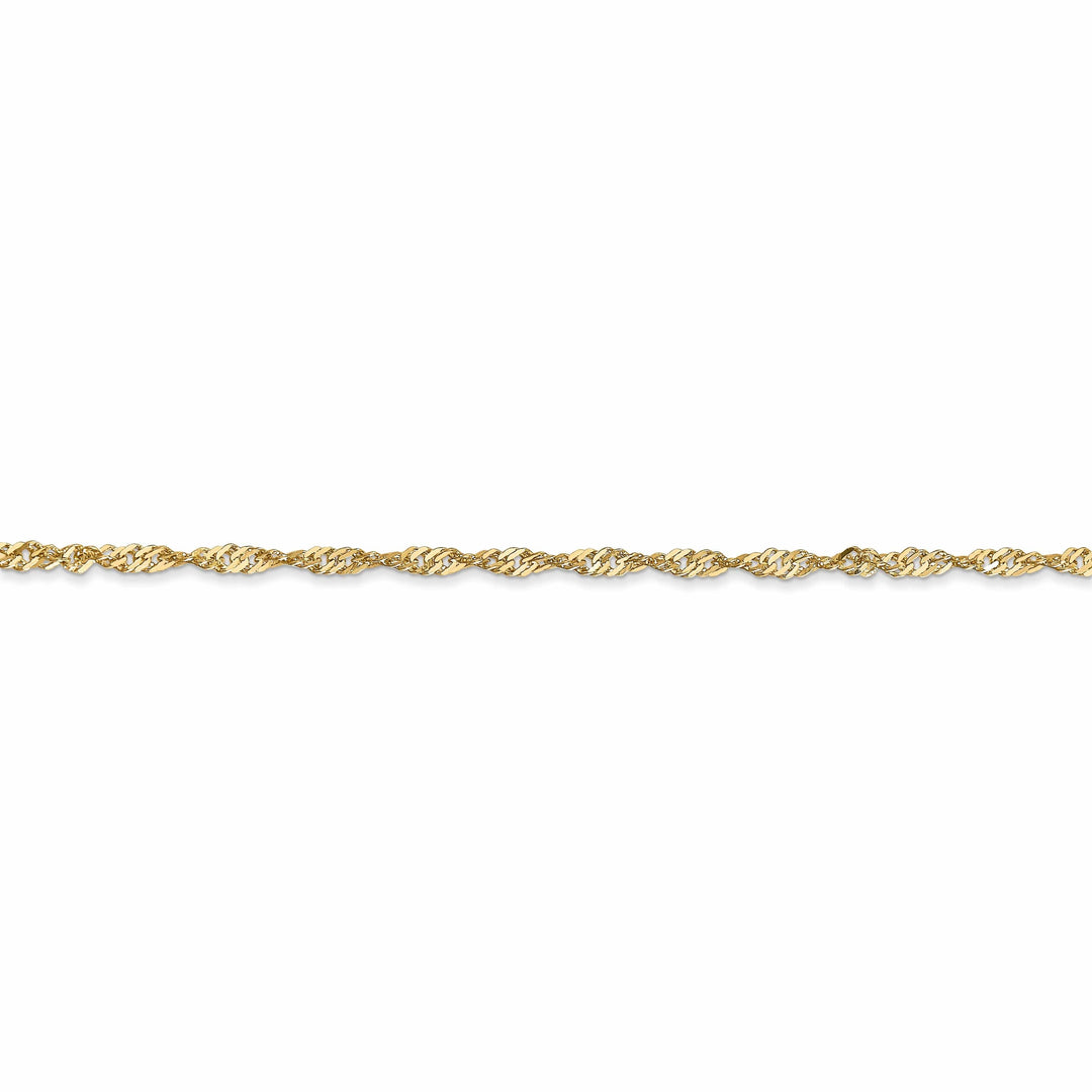 Lovely Rita's Bracelets 14k Yellow Gold 1.70m Polished Singapore Chain