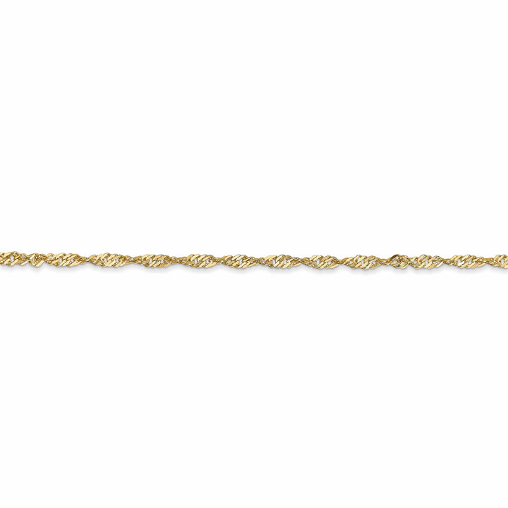 Lovely Rita's Bracelets 14k Yellow Gold 1.70m Polished Singapore Chain