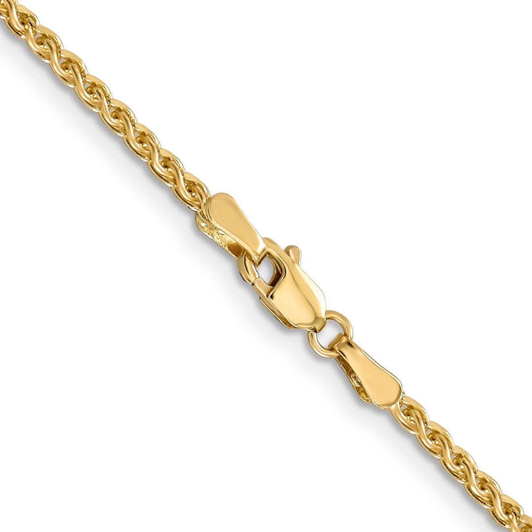 Lovely Rita's Bracelets 14k Yellow Gold 1.80mm Diamond Cut Spiga Chain