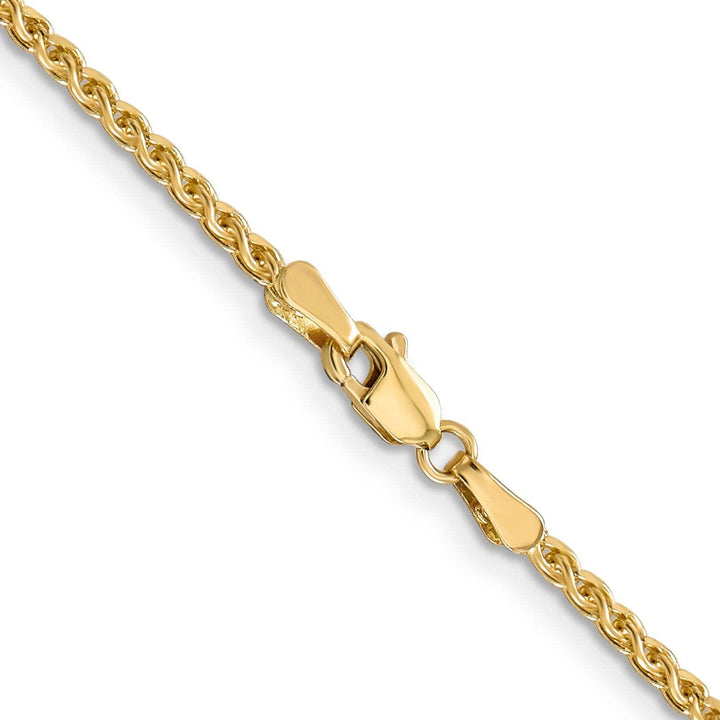 Lovely Rita's Bracelets 14k Yellow Gold 1.80mm Diamond Cut Spiga Chain