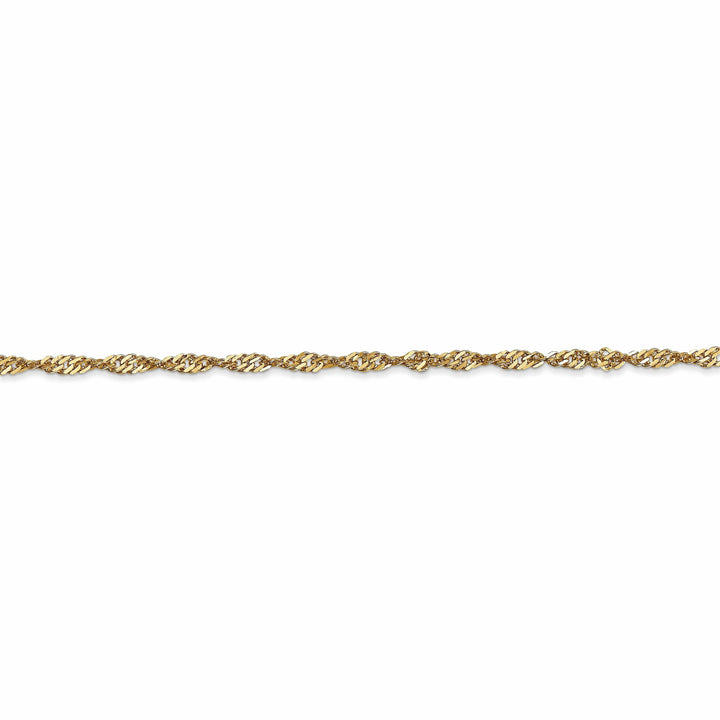 Lovely Rita's Bracelets 14k Yellow Gold 2.00m Polished Singapore Chain