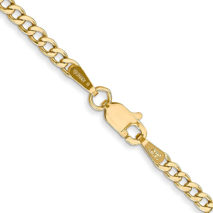 Lovely Rita's Bracelets 14k Yellow Gold 2.50m Semi Solid Curb Link Chain