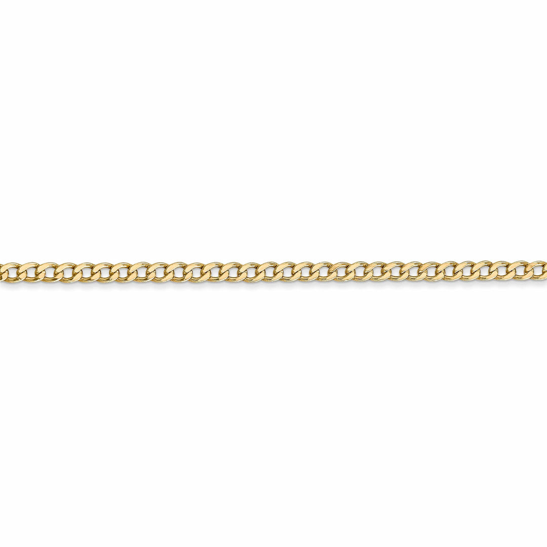 Lovely Rita's Bracelets 14k Yellow Gold 2.50m Semi Solid Curb Link Chain