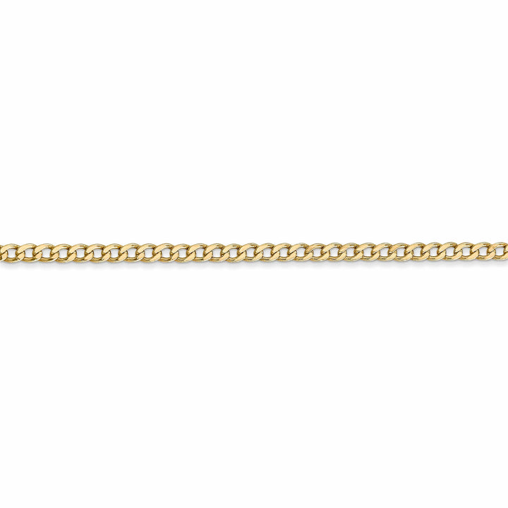 Lovely Rita's Bracelets 14k Yellow Gold 2.50m Semi Solid Curb Link Chain