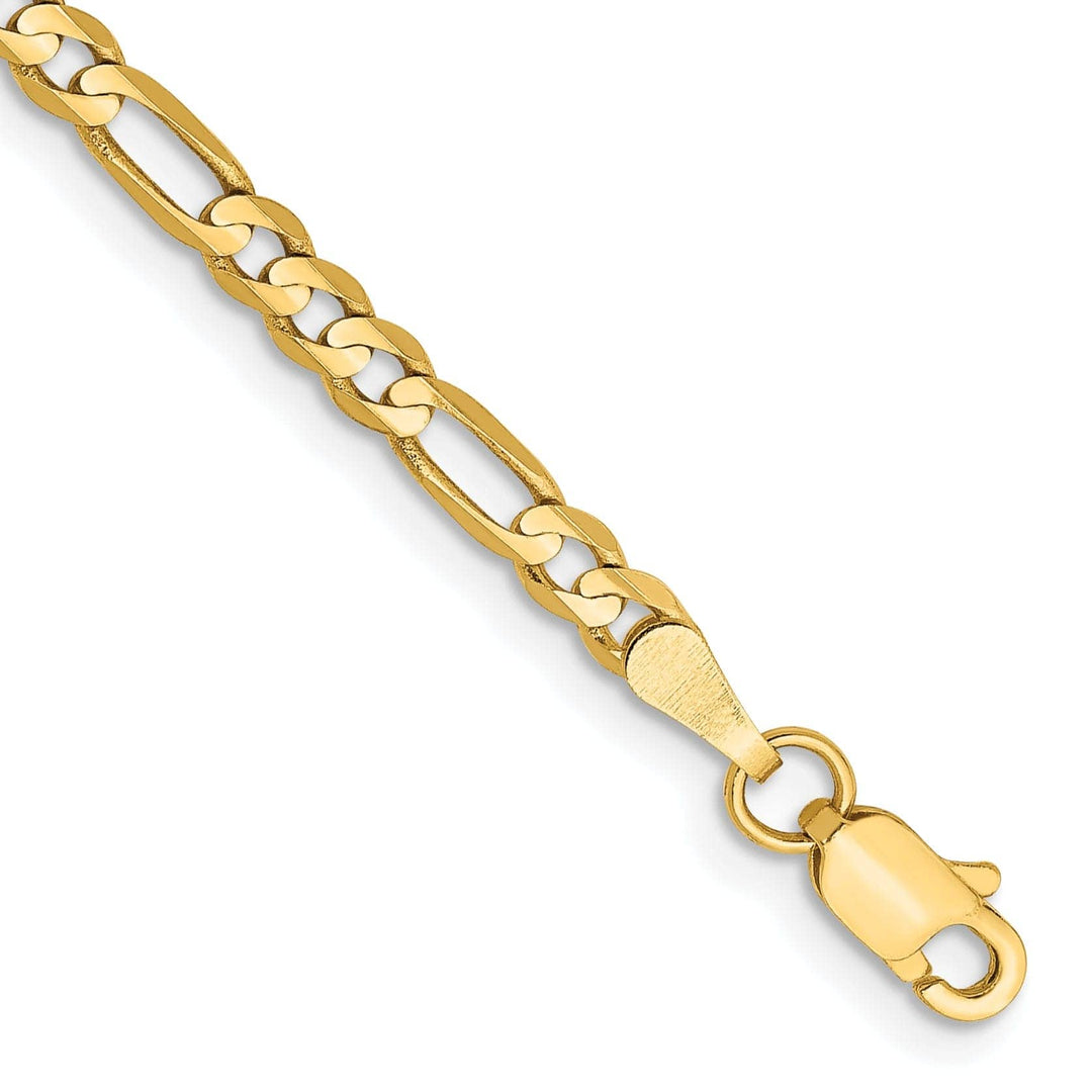 Lovely Rita's Bracelets 14k Yellow Gold 3.00m Concave Open Figaro Chain