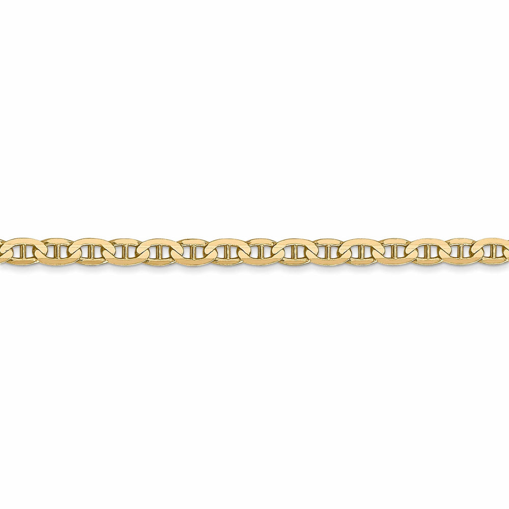 Lovely Rita's Bracelets 14k Yellow Gold 3.00mm Concave Anchor Chain