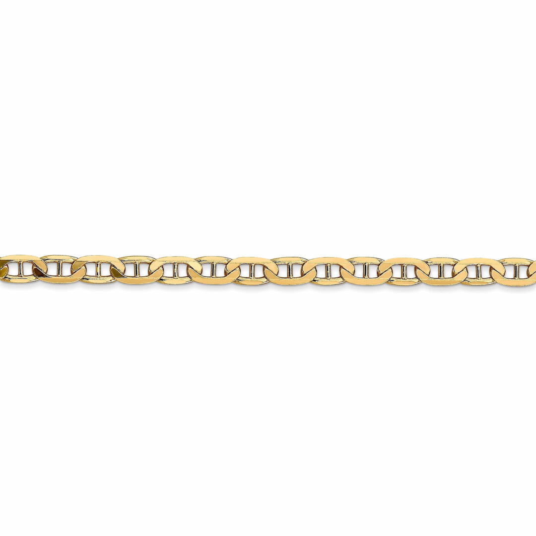 Lovely Rita's Bracelets 14k Yellow Gold 3.75mm Concave Anchor Chain