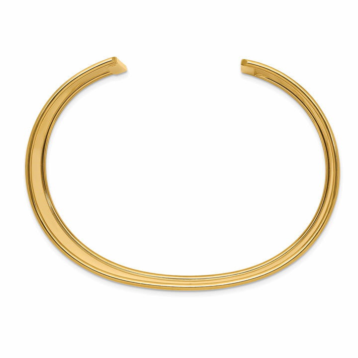 Lovely Rita's Bracelets 14k Yellow Gold 37MM wide Polished Cuff Bangle