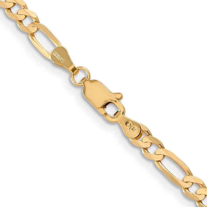 Lovely Rita's Bracelets 14k Yellow Gold 4.00m Concave Open Figaro Chain
