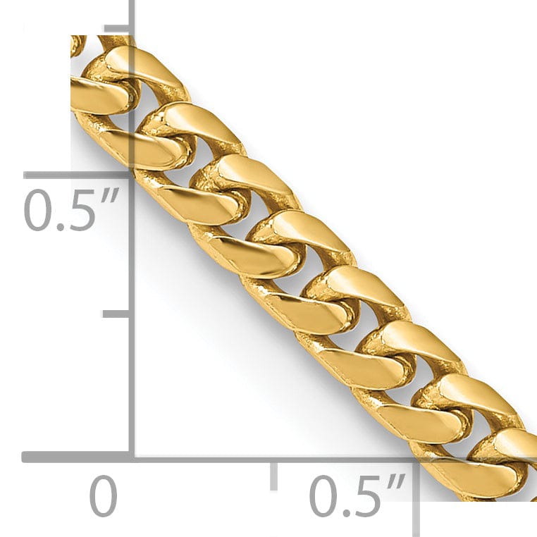 Lovely Rita's Bracelets 14k Yellow Gold 4.30-mm Domed Curb Link Chain