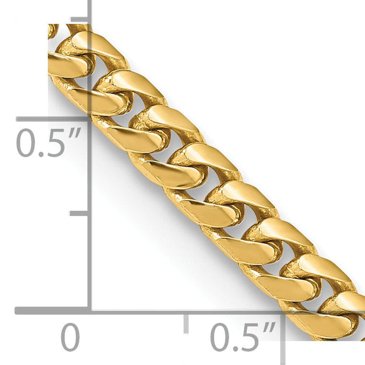 Lovely Rita's Bracelets 14k Yellow Gold 4.30-mm Domed Curb Link Chain