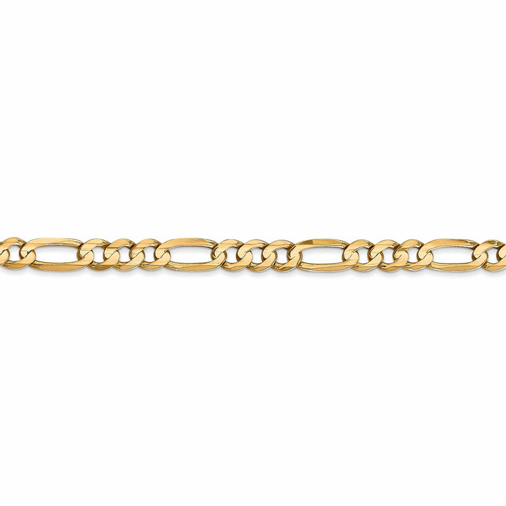 Lovely Rita's Bracelets 14k Yellow Gold 4.50m Concave Open Figaro Chain
