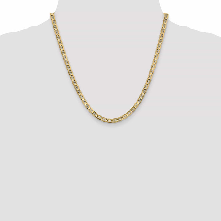 Lovely Rita's Bracelets 14k Yellow Gold 4.50mm Concave Anchor Chain