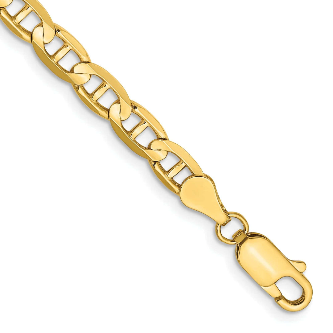 Lovely Rita's Bracelets 14k Yellow Gold 4.50mm Concave Anchor Chain
